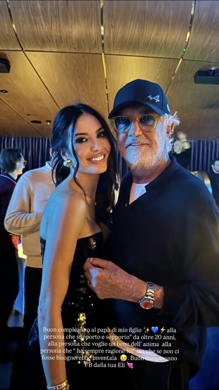 Elisabetta Gregoraci alla festa di Flavio Briatore