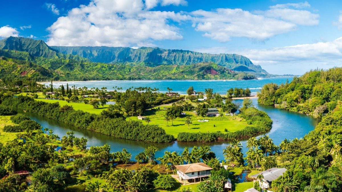 Baia di Hanalei, Kauai, Hawaii
