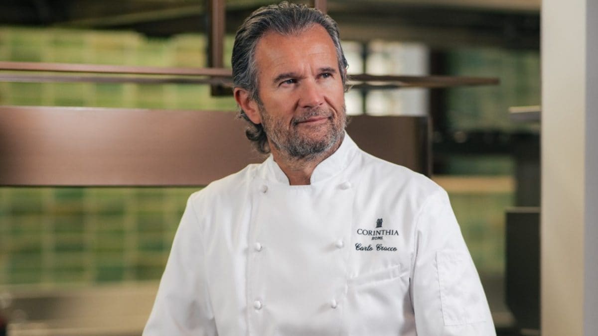 Carlo Cracco nel suo ristorante Viride all’hotel Corinthie Rome