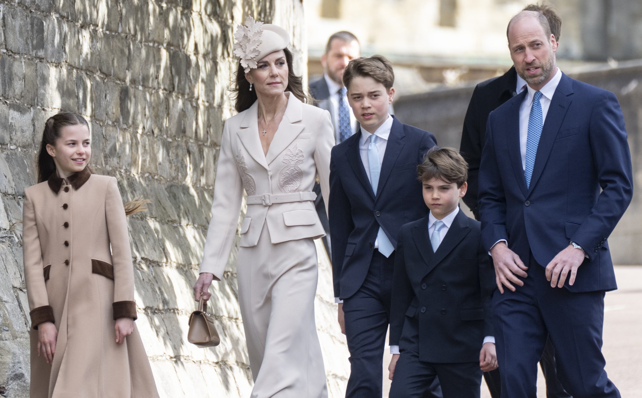 Kate Middleton alla messa di Pasqua con la famiglia