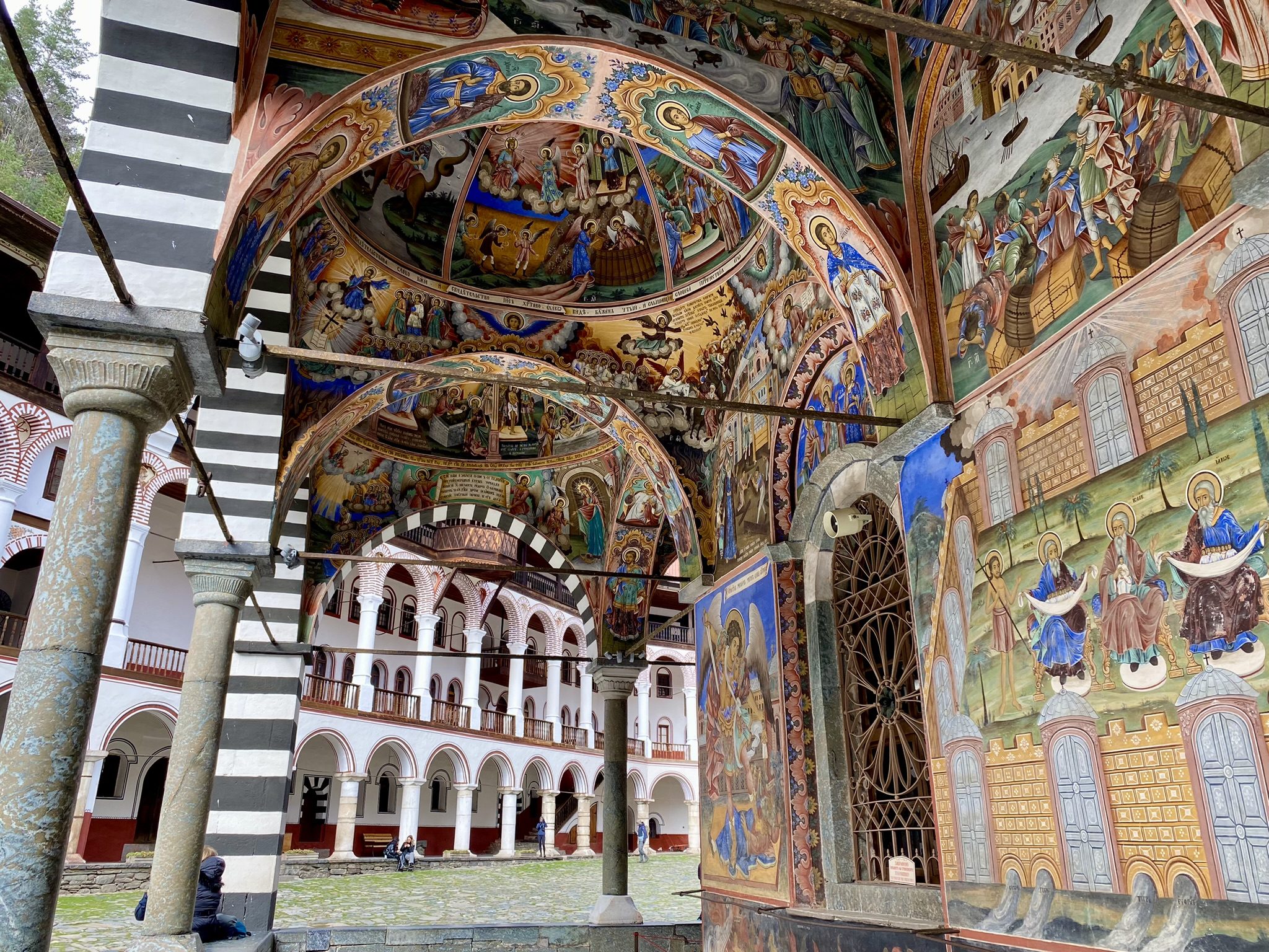 Gli affreschi del monastero di Rila