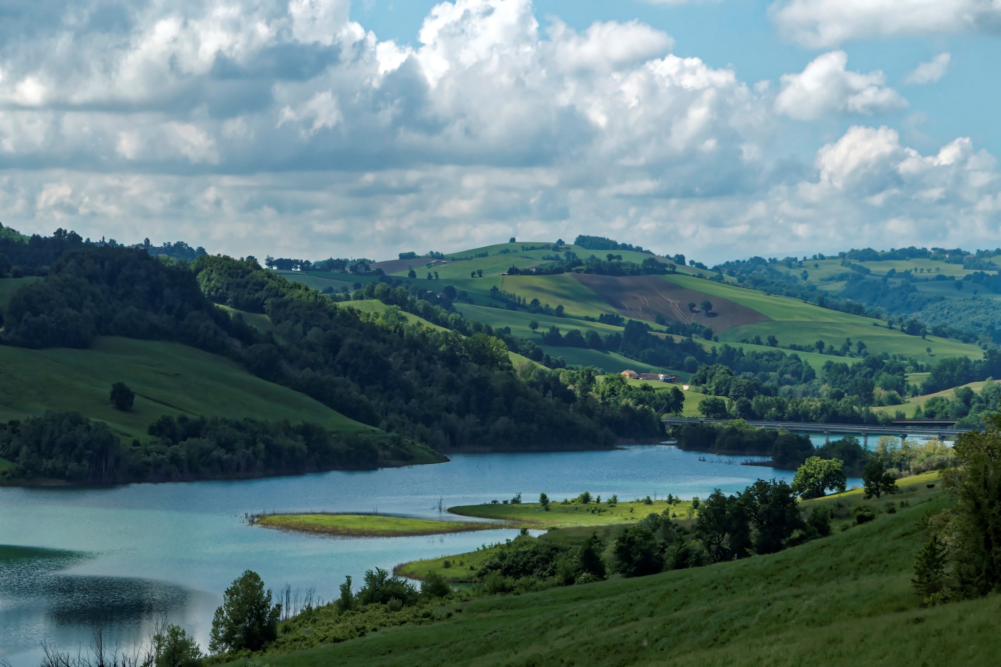 Il lago di Cingoli, Marche