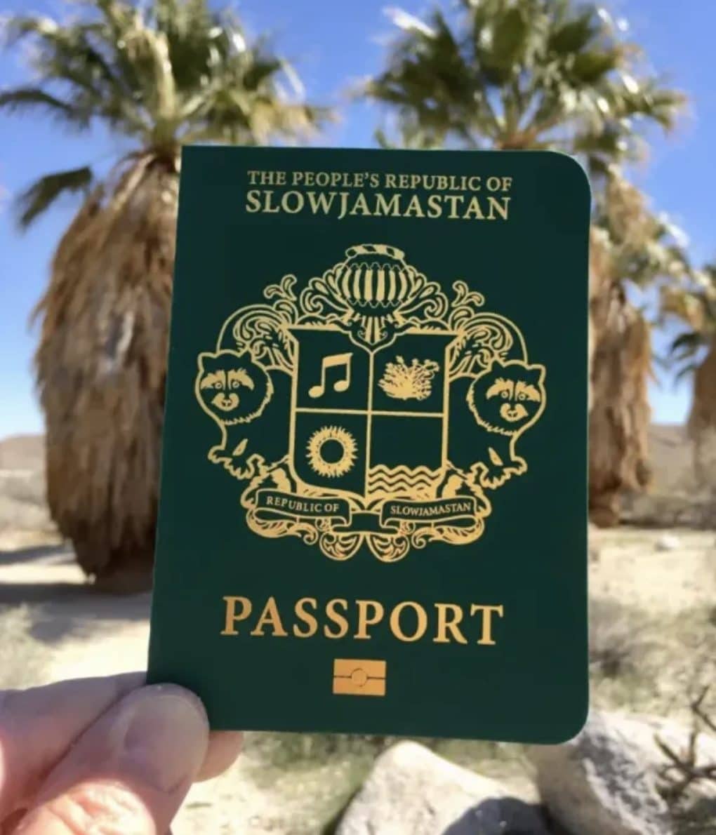 Il passaporto di Slowjamastan