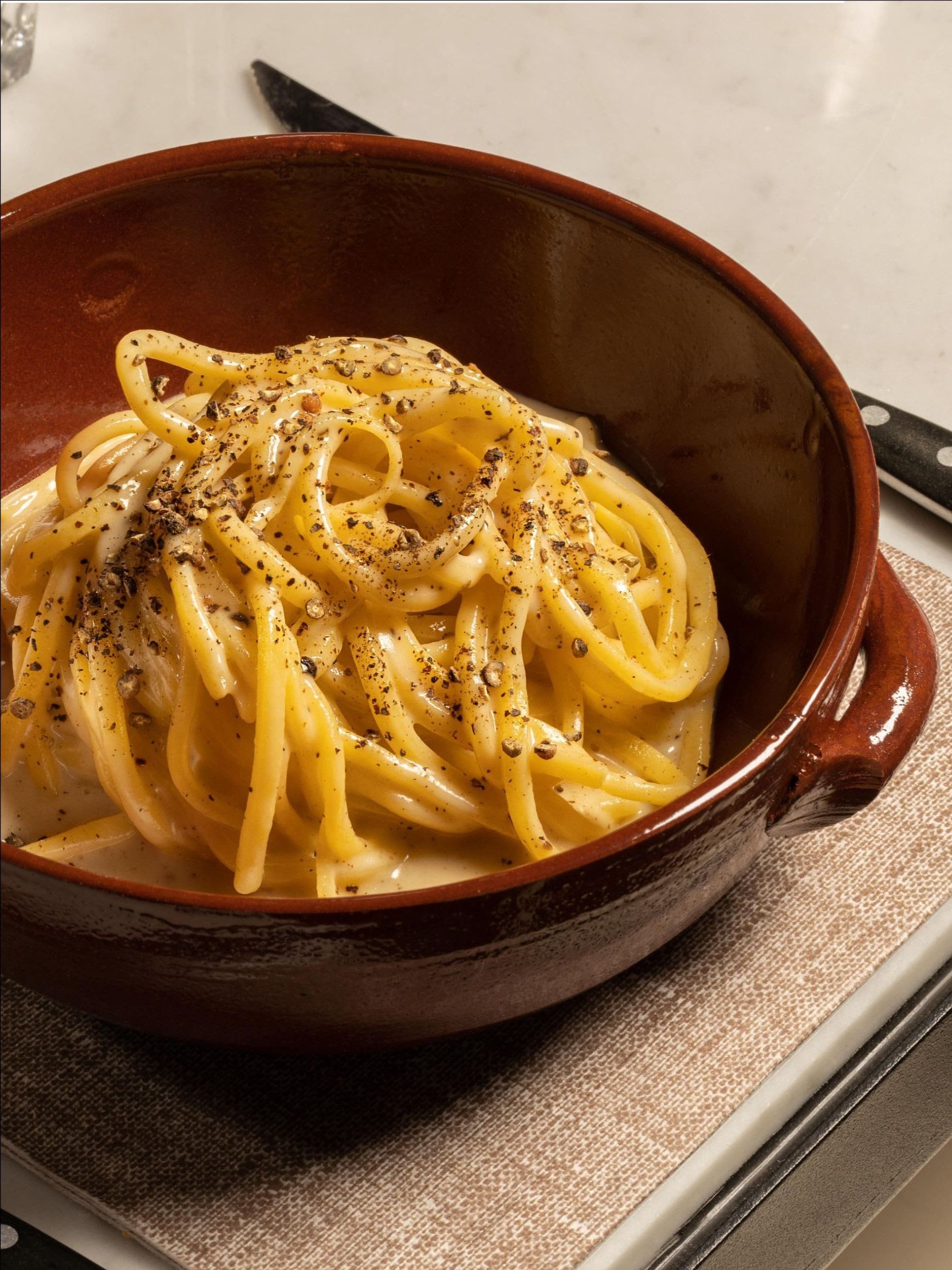 La cacio e pepe di Cascina Romana