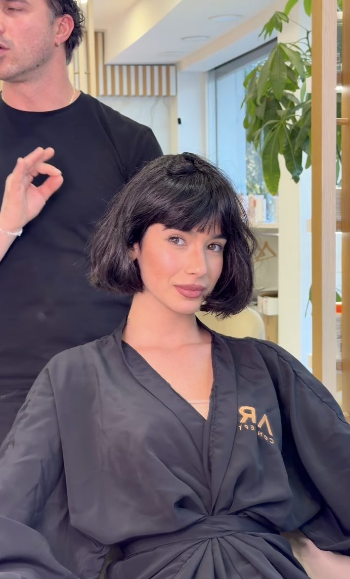 Martina Miliddi col caschetto naturale