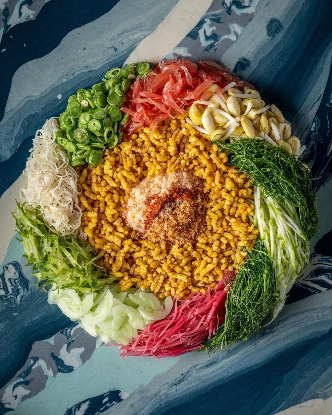 Un piatto del menù di Sorn che rimanda al mare