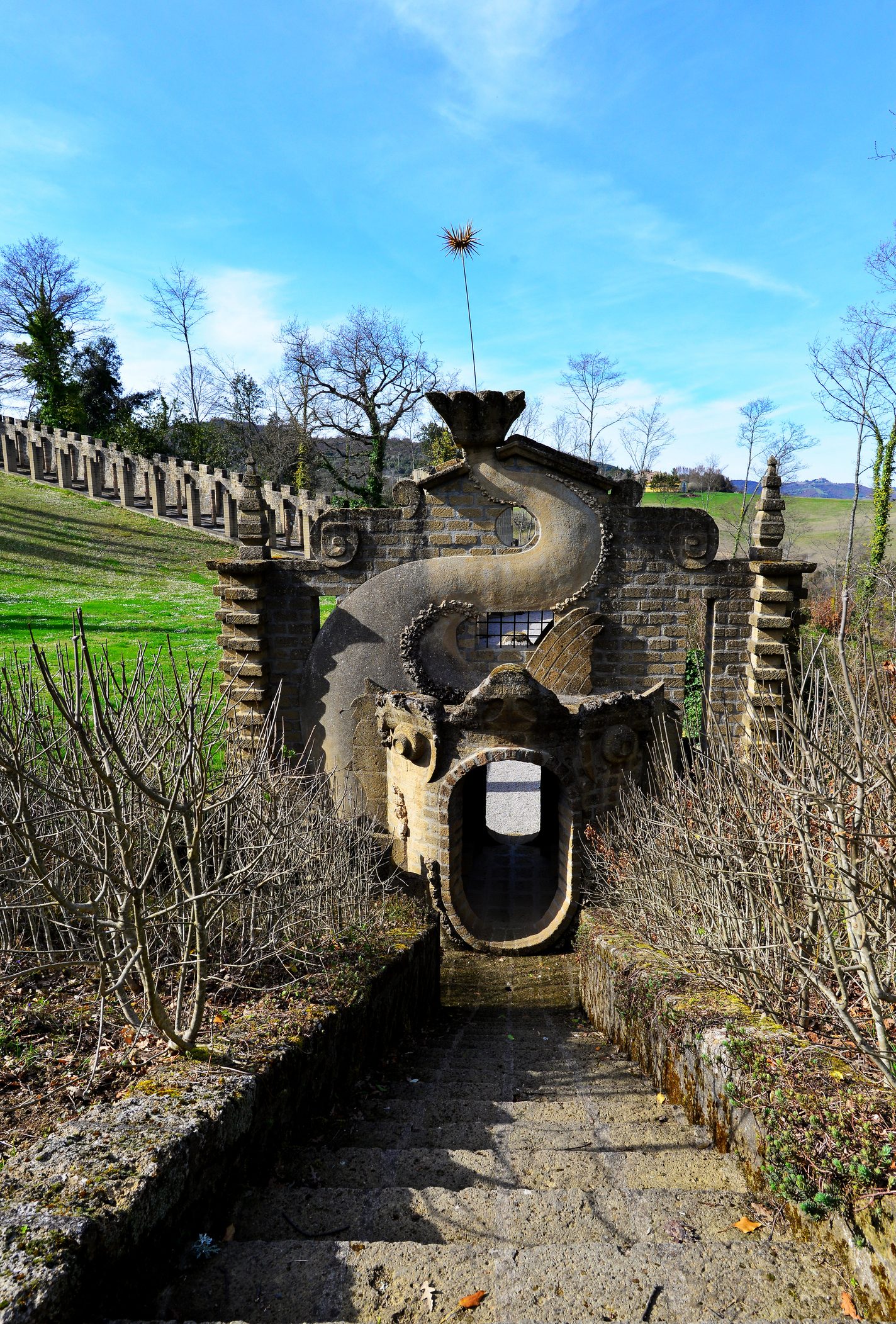 Una delle strade della Scarzuola