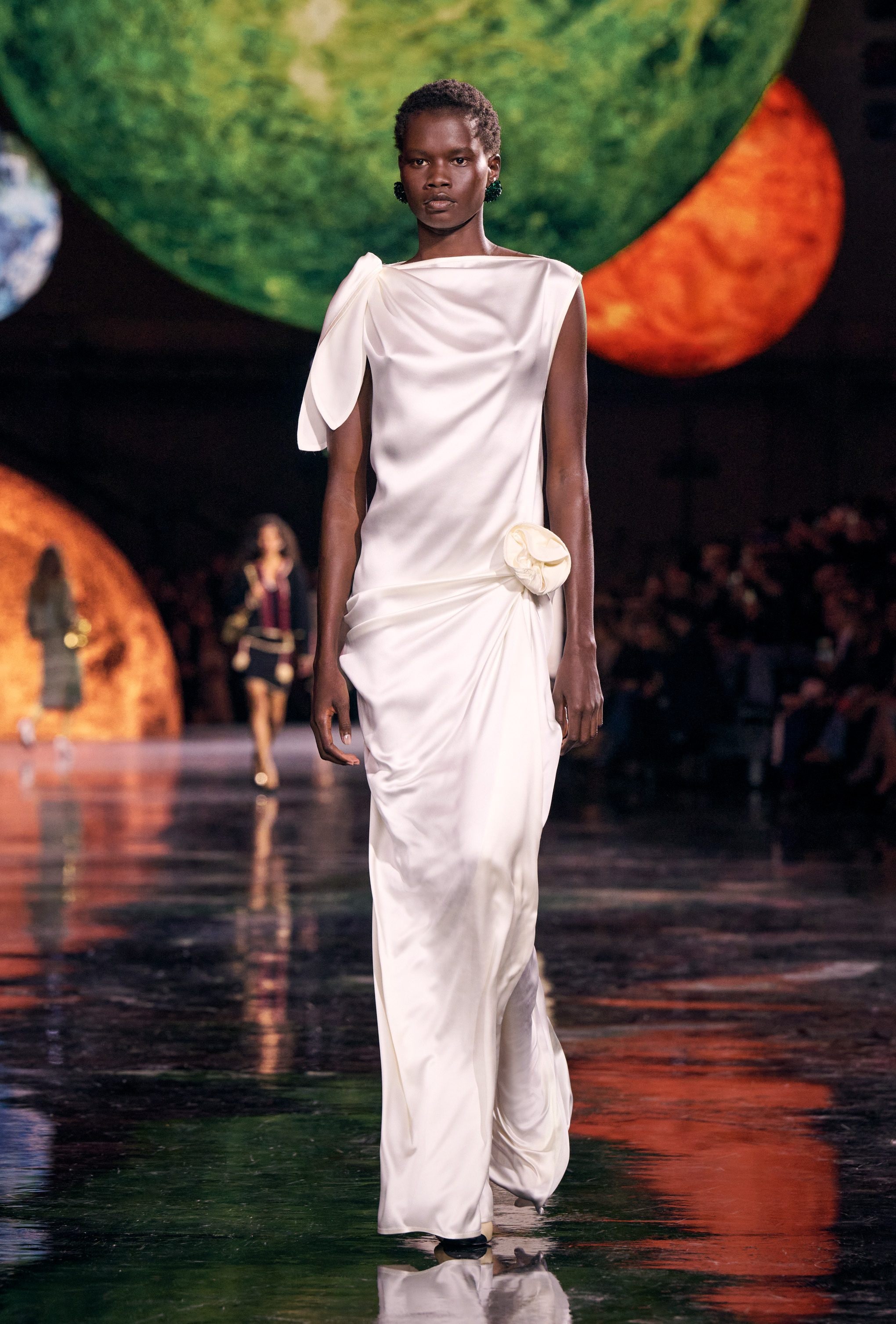 Abito in seta bianca Chanel