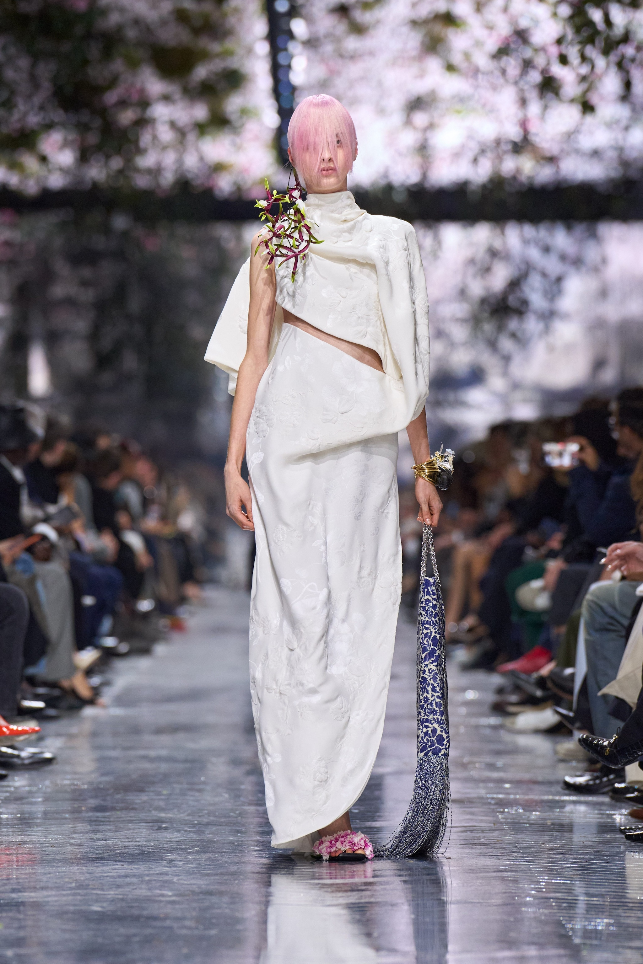 Long dress monospalla Dior Haute Couture