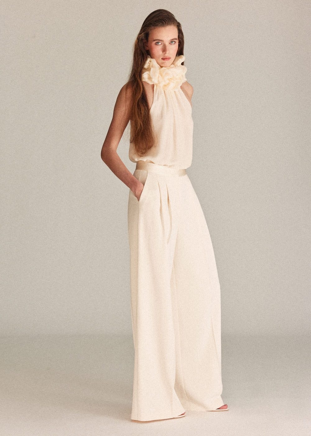 Top e pantaloni palazzo Mango