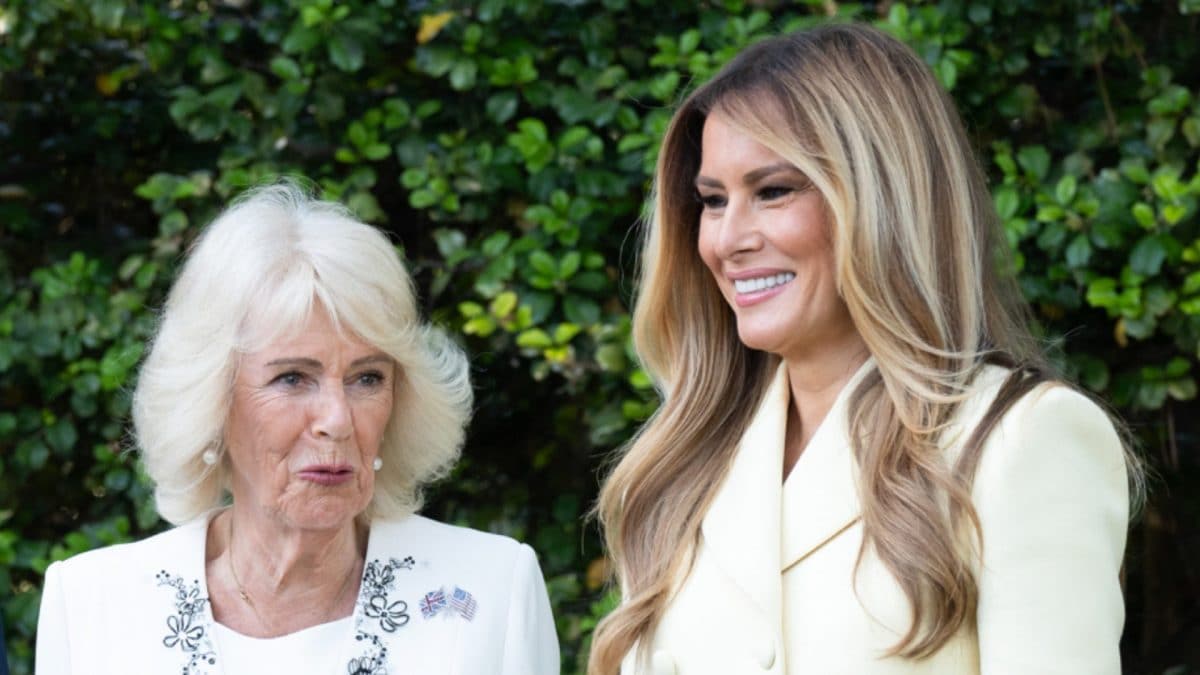 La regina Camilla e Melania Trump
