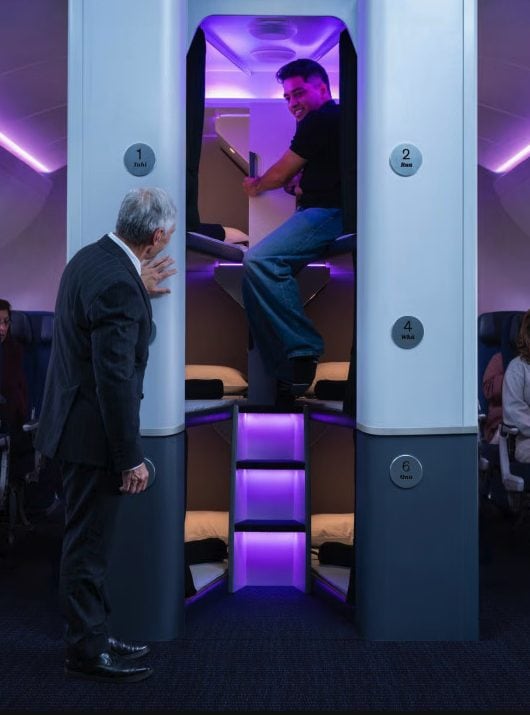 Cuccette sui voli di Air New Zealand