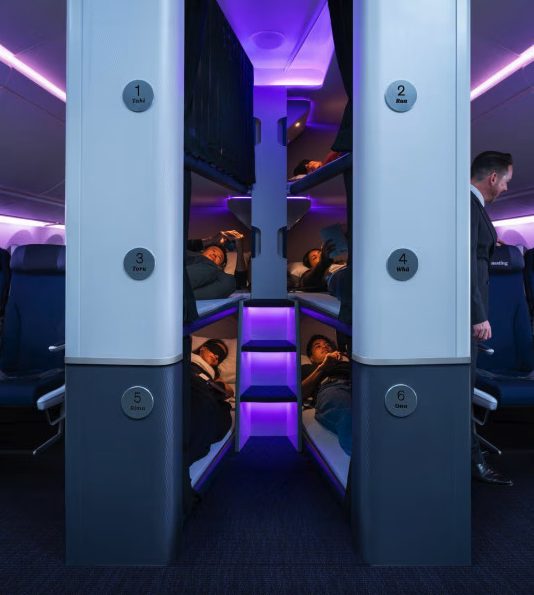Le sessioni di riposo di Air New Zealand