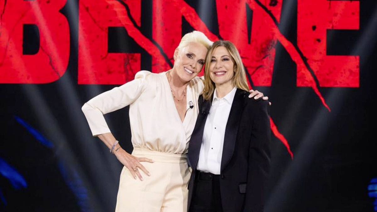 Francesca Fagnani con Brigitte Nielsen a Belve 2026