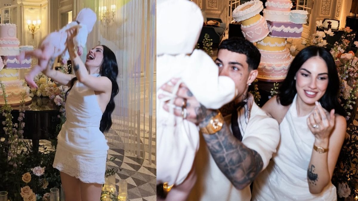 Giulia De Lellis e Tony Effe al Battesimo di Priscilla