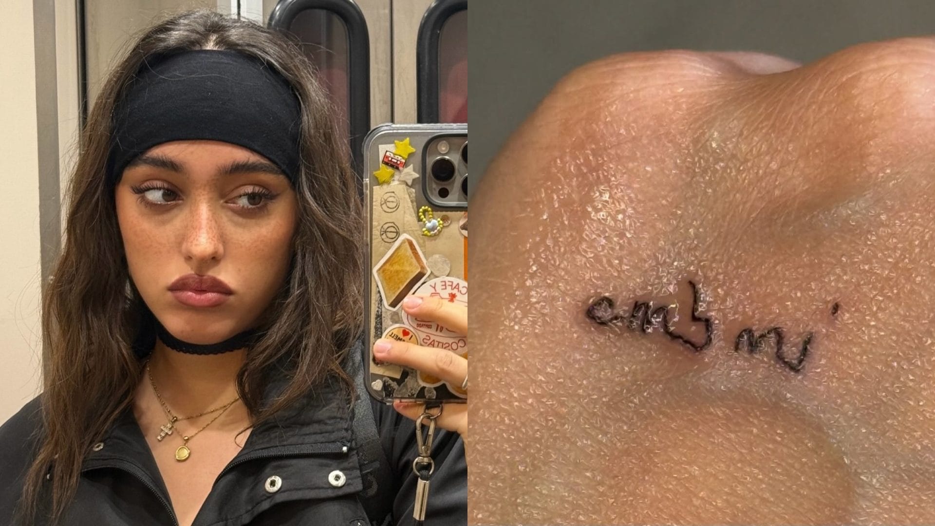 Il nuovo tatuaggio di Giulia Stabile nasconde un omaggio al tour di Rosalìa