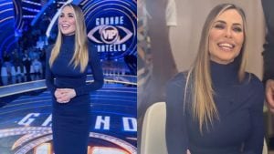 Il look blu notte di Ilary Blasi al GF Vip