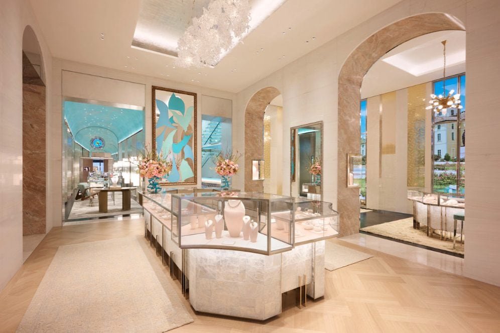 Il flagship store di Tiffany&Co. in Via Montenapoleone a Milano