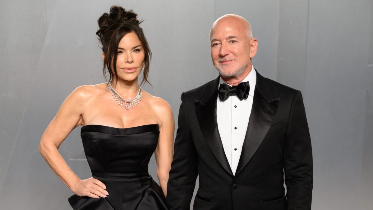 Jeff Bezos e Lauren Sanchez al Vanity Fair Oscar Party 2026
