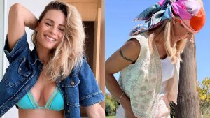 La Pasqua 2026 di Michelle Hunziker comincia in bikini e bandana