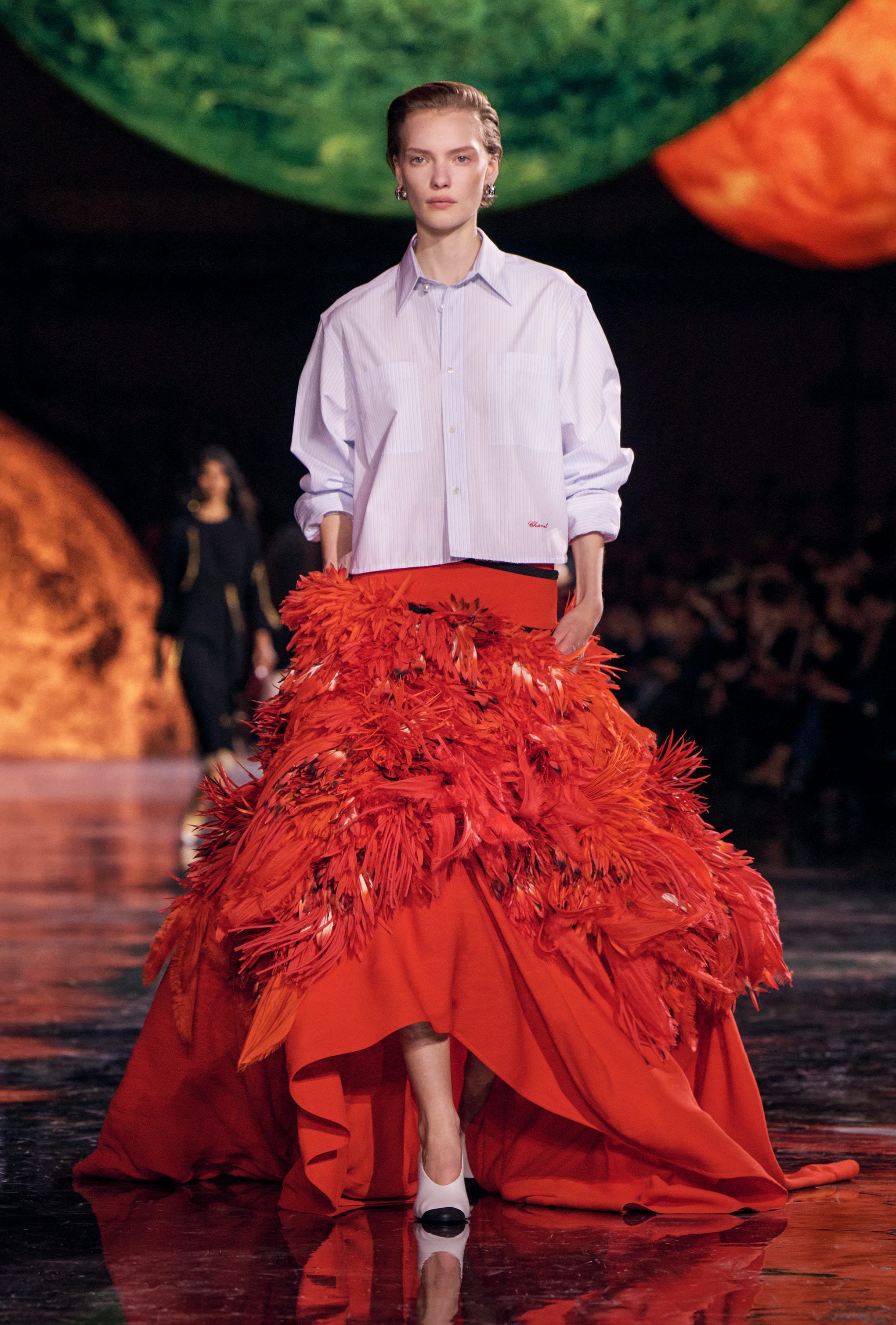 Un look dalla sfilata Primavera/Estate 2026 di Chanel