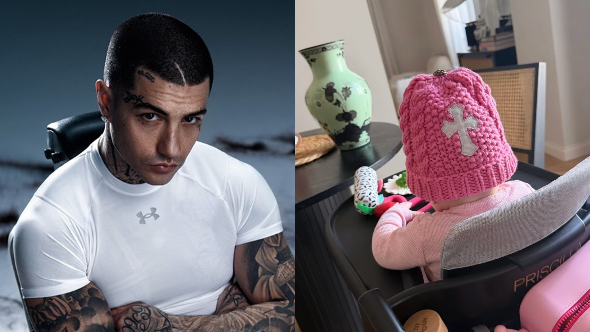 Il regalo di Tony Effe alla figlia Priscilla: il cappello rosa da quasi 2mila euro