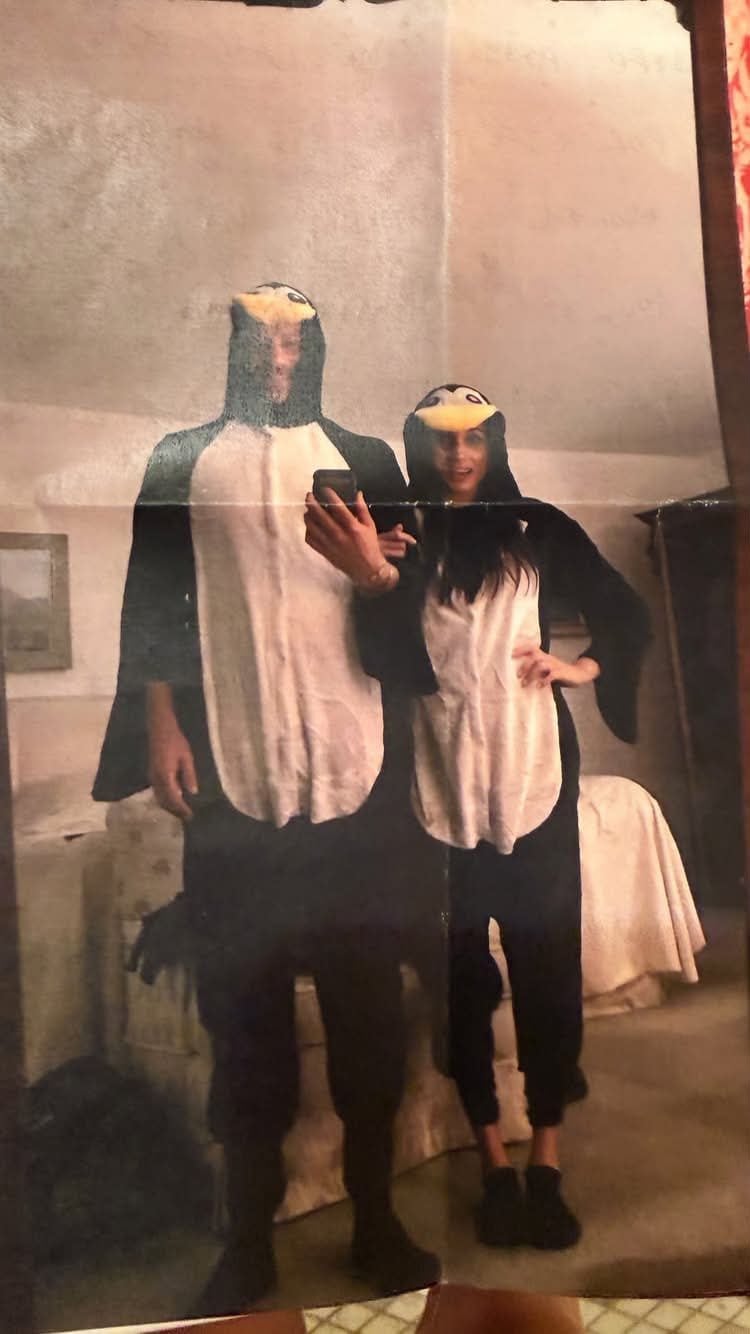 La vecchia foto di Harry e Meghan in versione pinguini