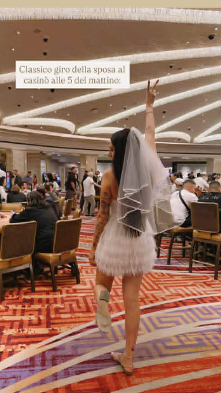 Valentina Vignali al casinò di Las Vegas