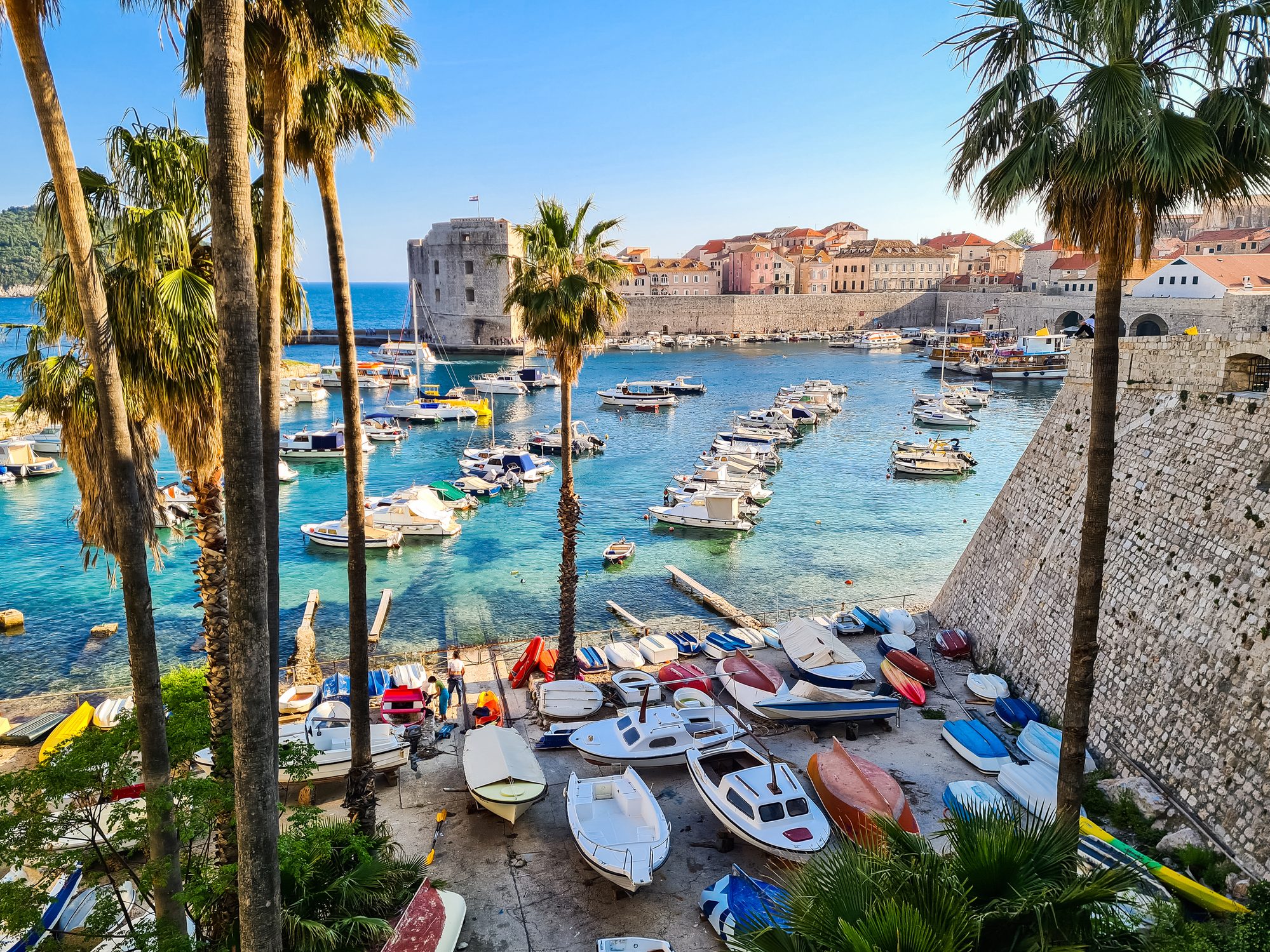 Baia di Dubrovnik in Croazia