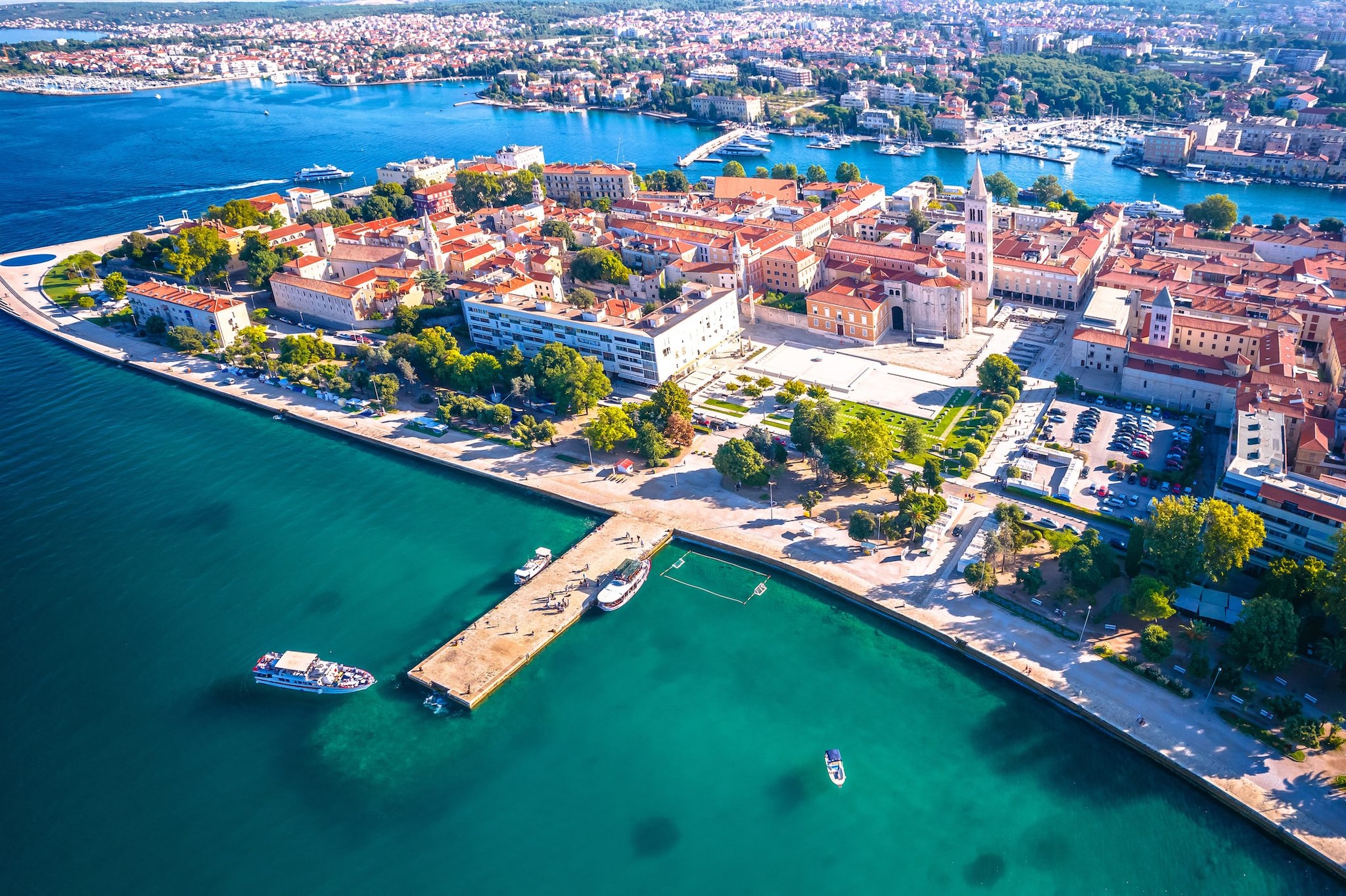 Centro storico e lungomare di Zara, Croazia
