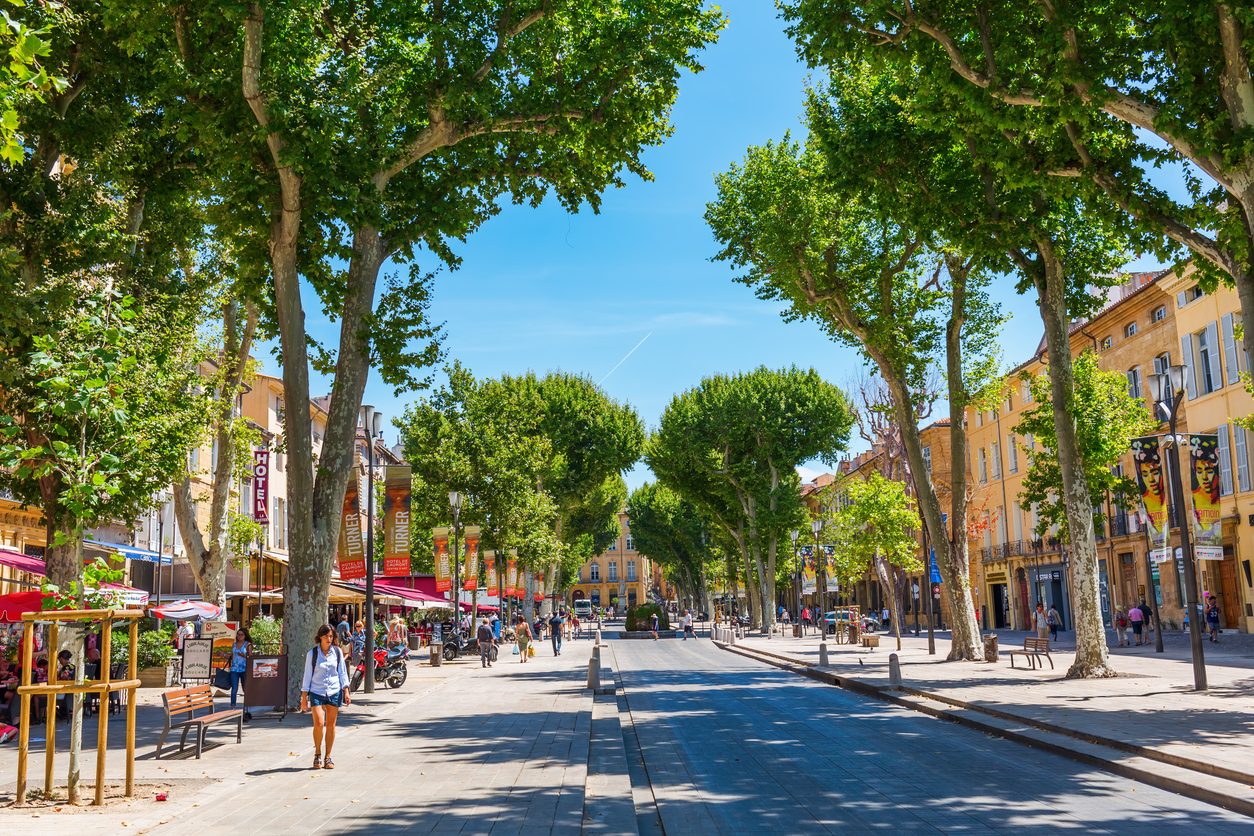 Cours Mirabeau ad Aix–en–Provence