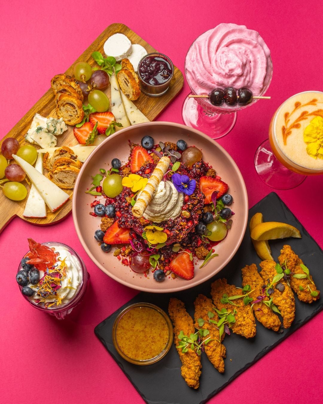 Uno dei piatti colorati del brunch di Exotic Barcelona
