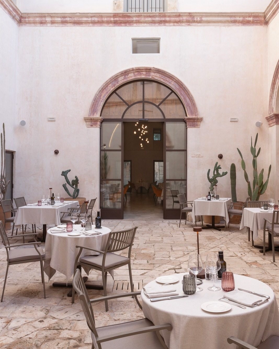 Il cortile di Palazzo Tafuri, Salento