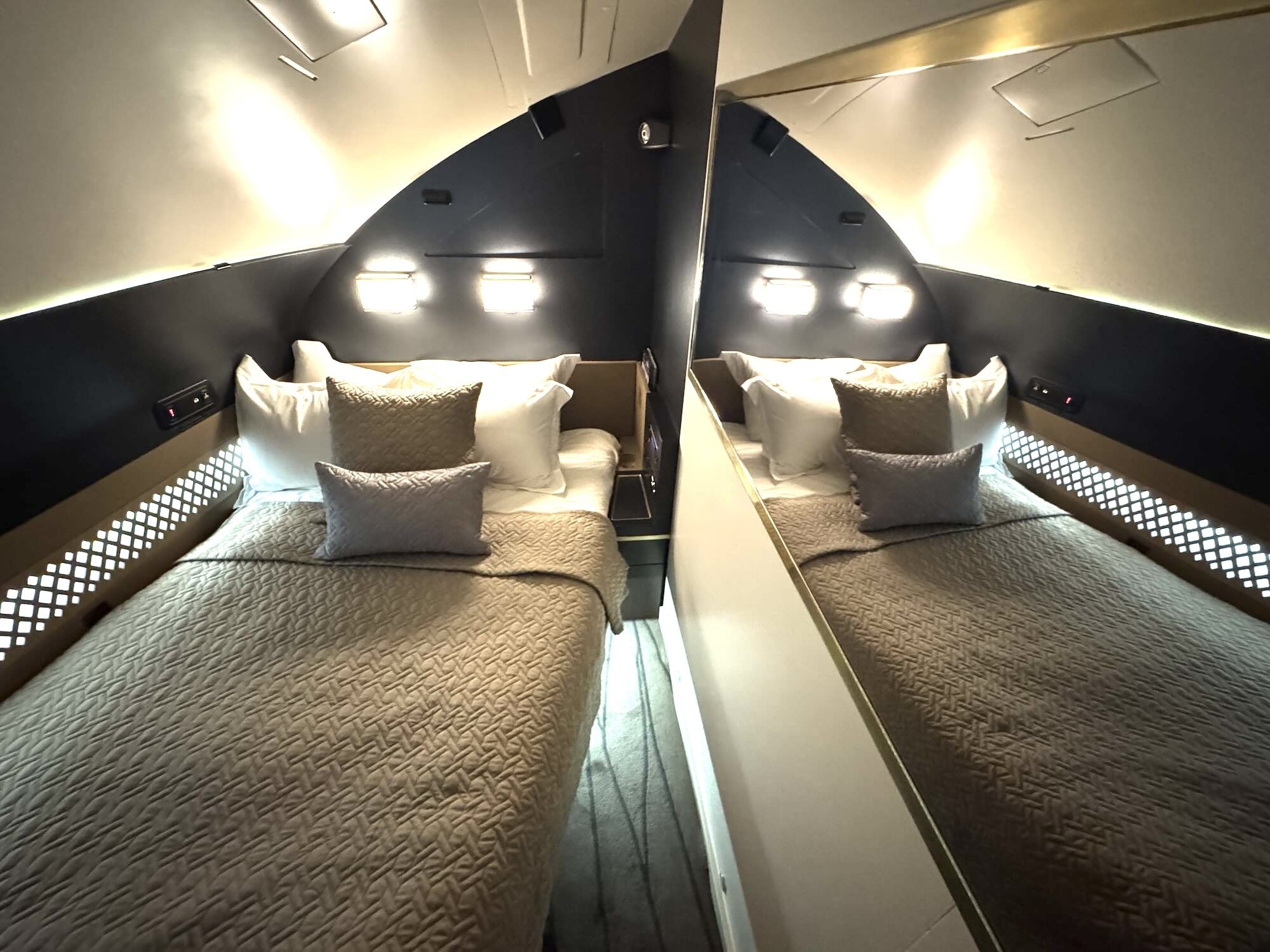 Il letto nel Residence di Ethiad