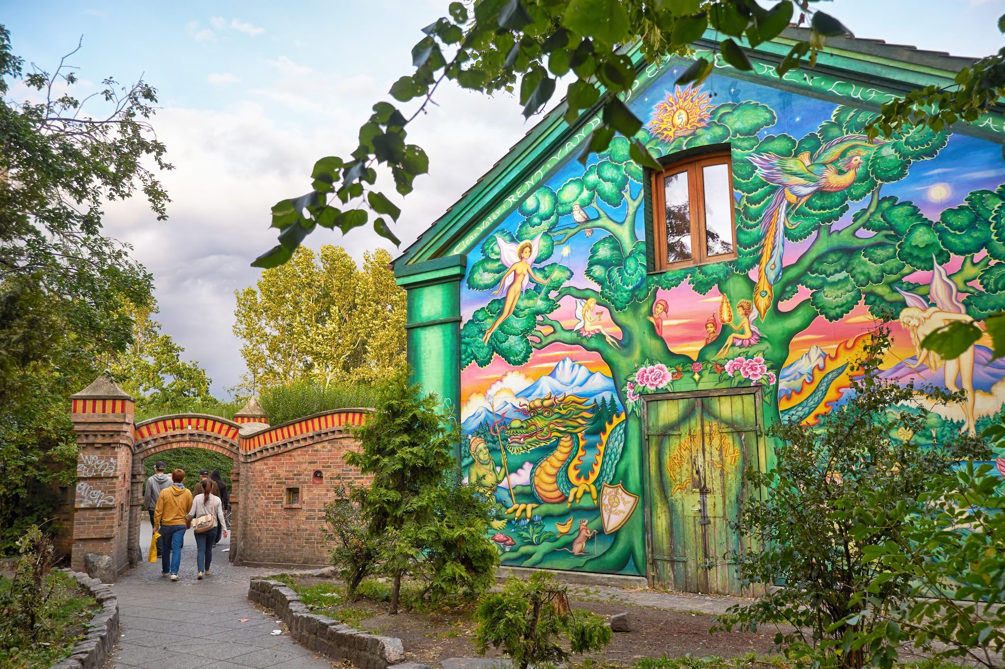 L’ingresso al quartiere Christiania