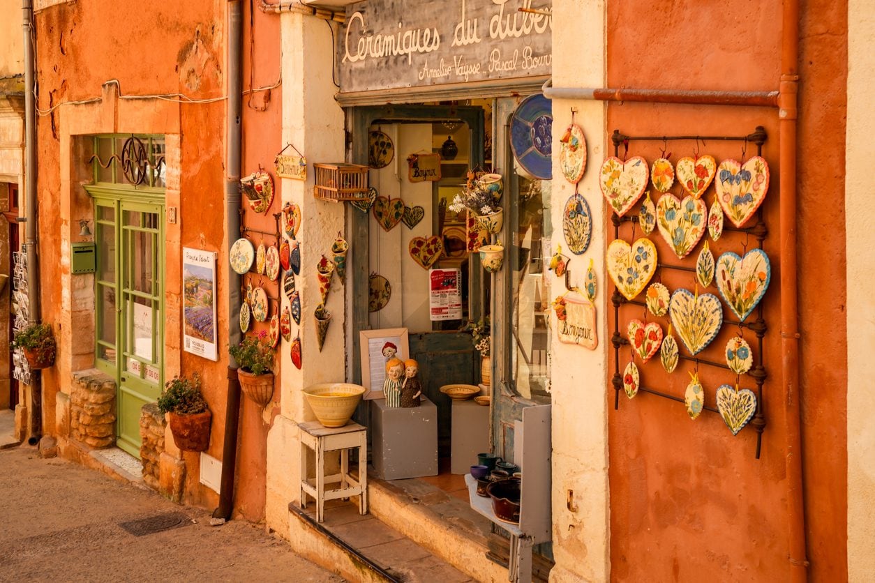 Uno dei vicoli di Roussillon