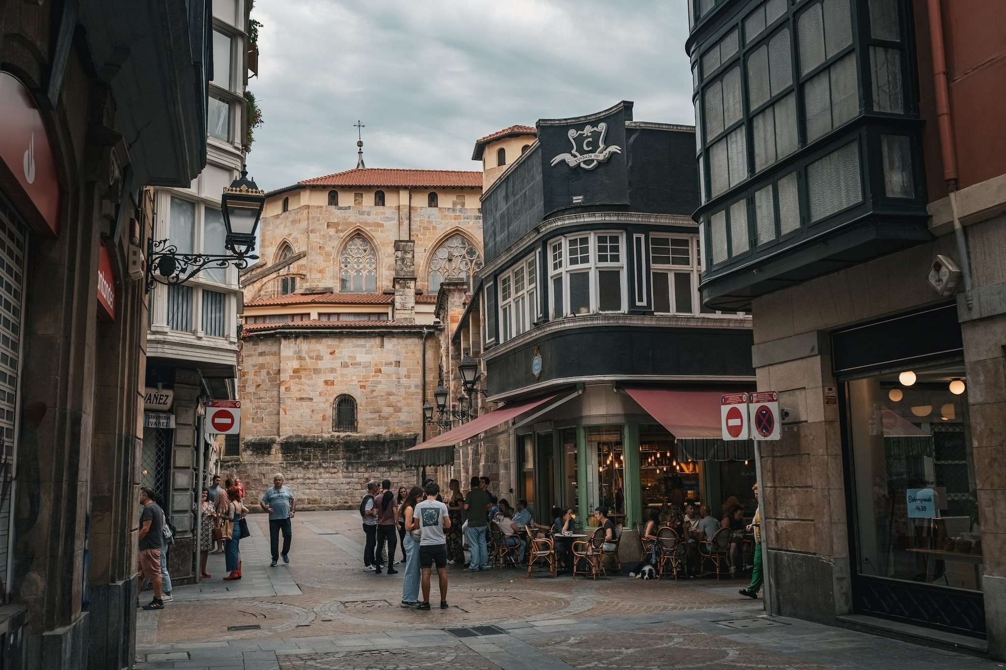 Uno scorcio del centro di Bilbao