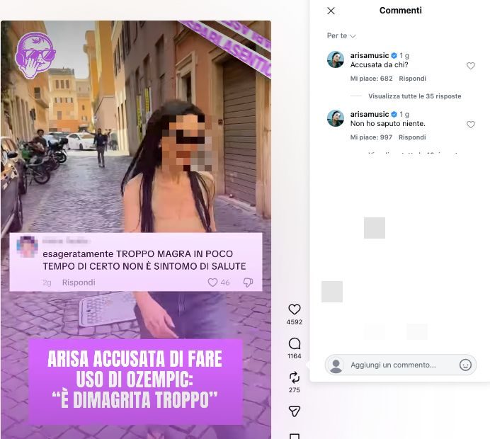 I commenti al reel di @sentichisparla_