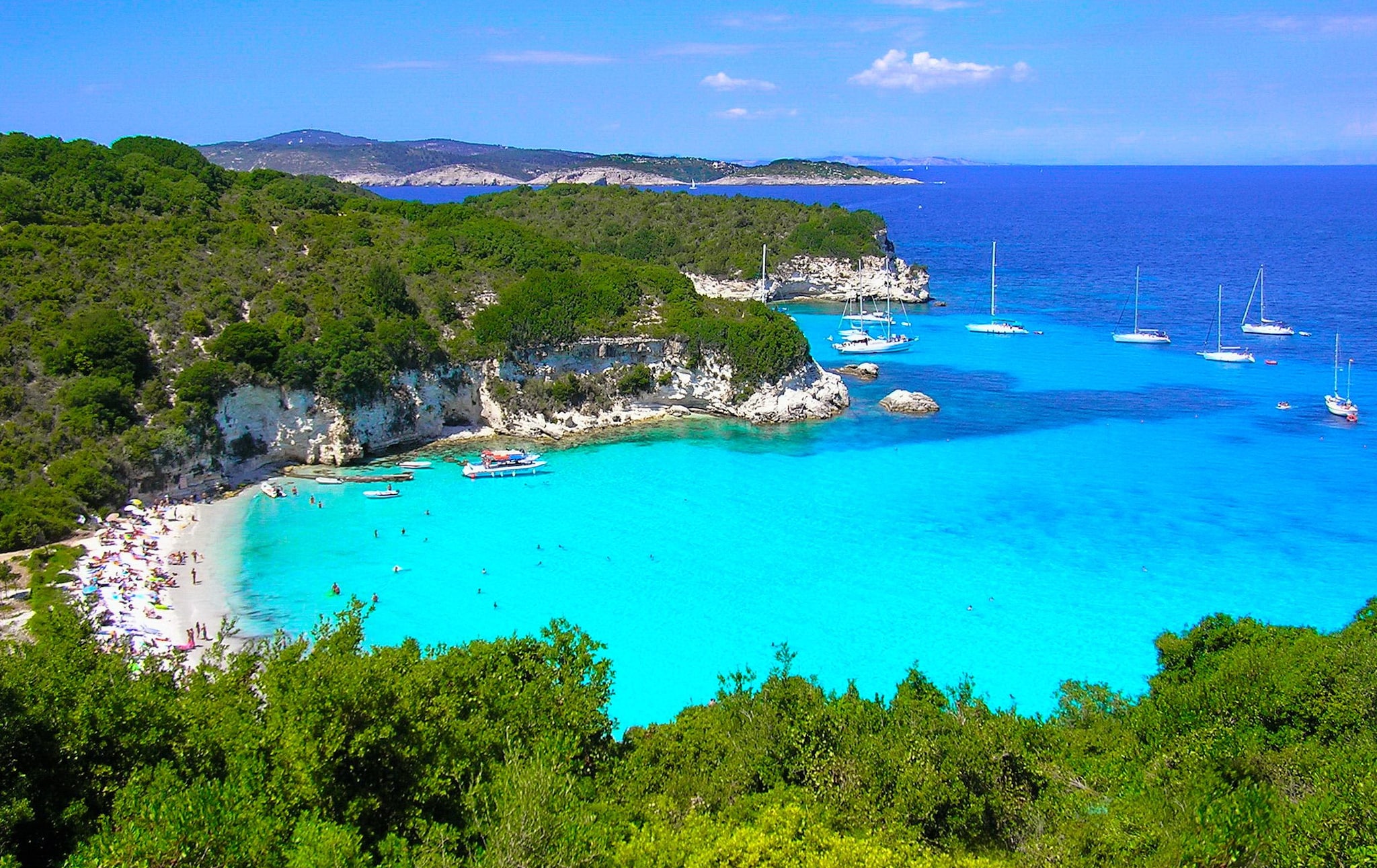 Spiaggia di Voutoumi ad Antipaxos, Grecia