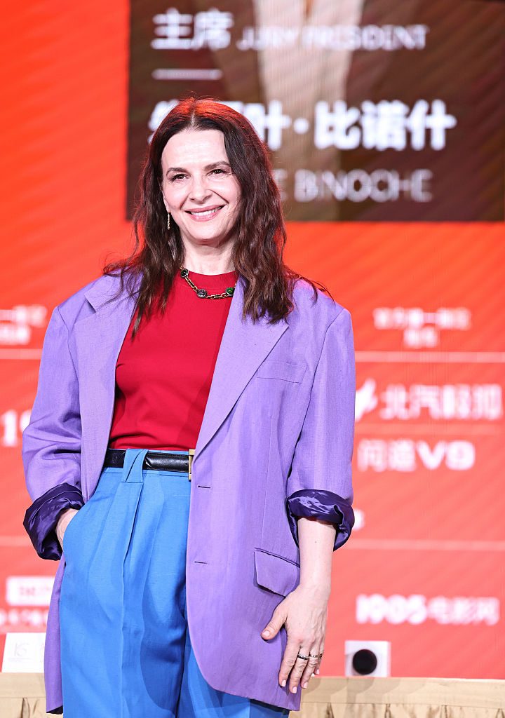 Juliette Binoche in Versace