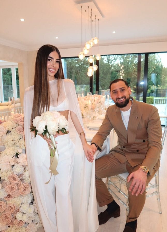 Gianluigi Donnarumma e Alessia Elefante