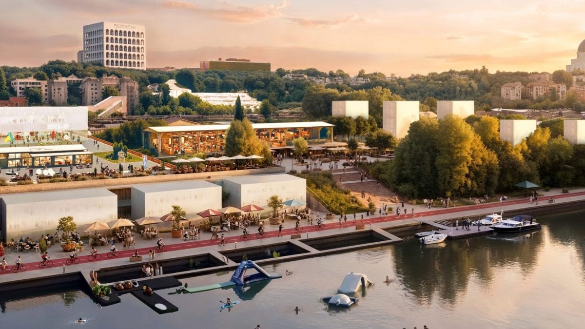 Render del progetto Roma continua