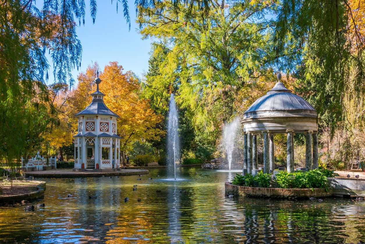 Chioschi allo stagno di Chinescos, Aranjuez, Spagna