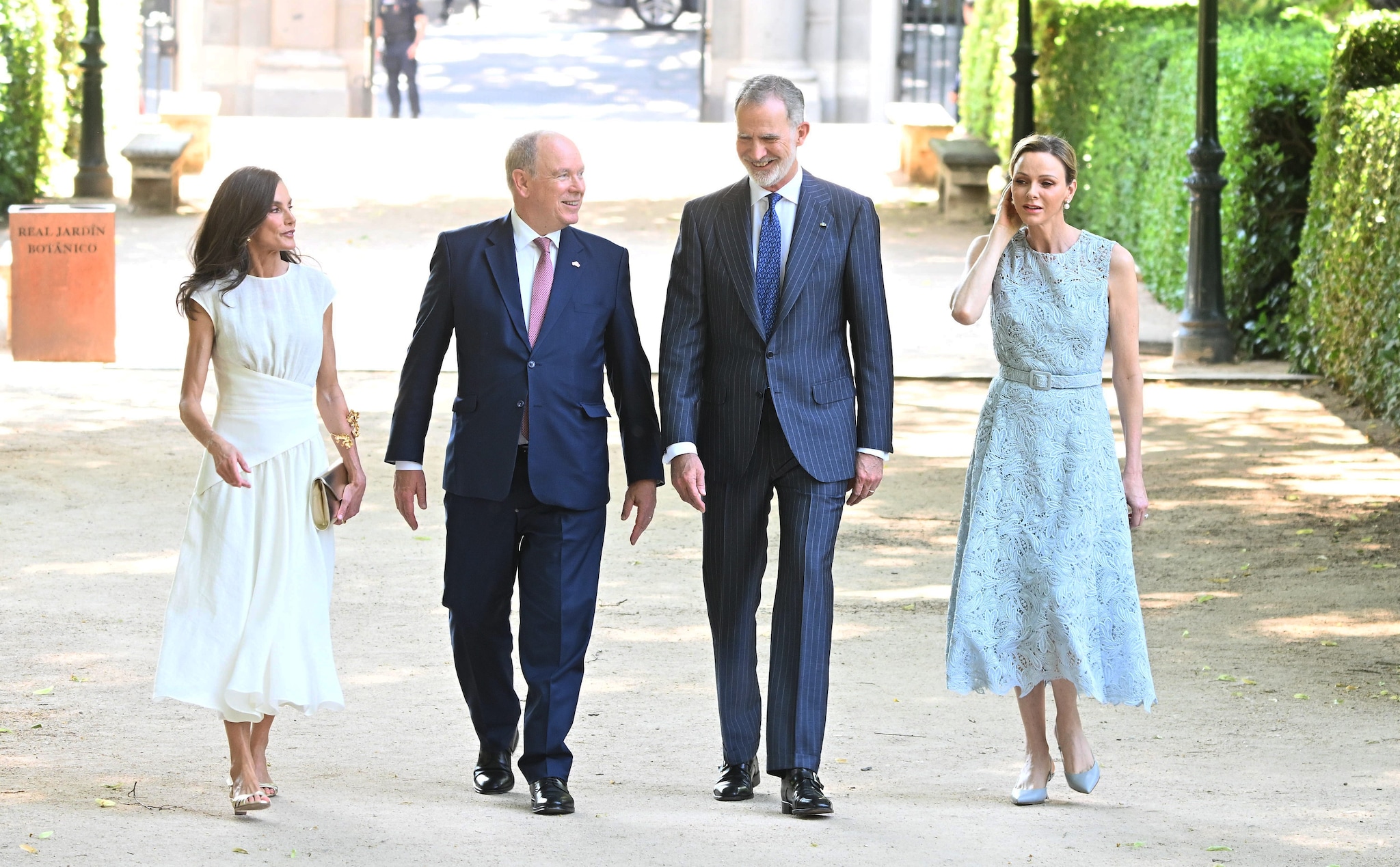 L’incontro dei reali monegaschi con la Royal Family spagnola