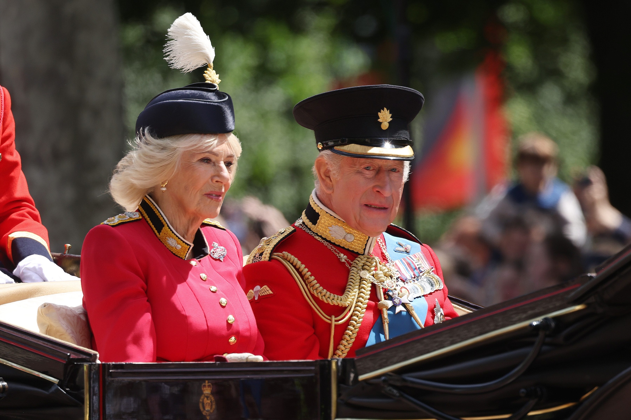 Carlo e Camilla al Trooping the Colour 2026