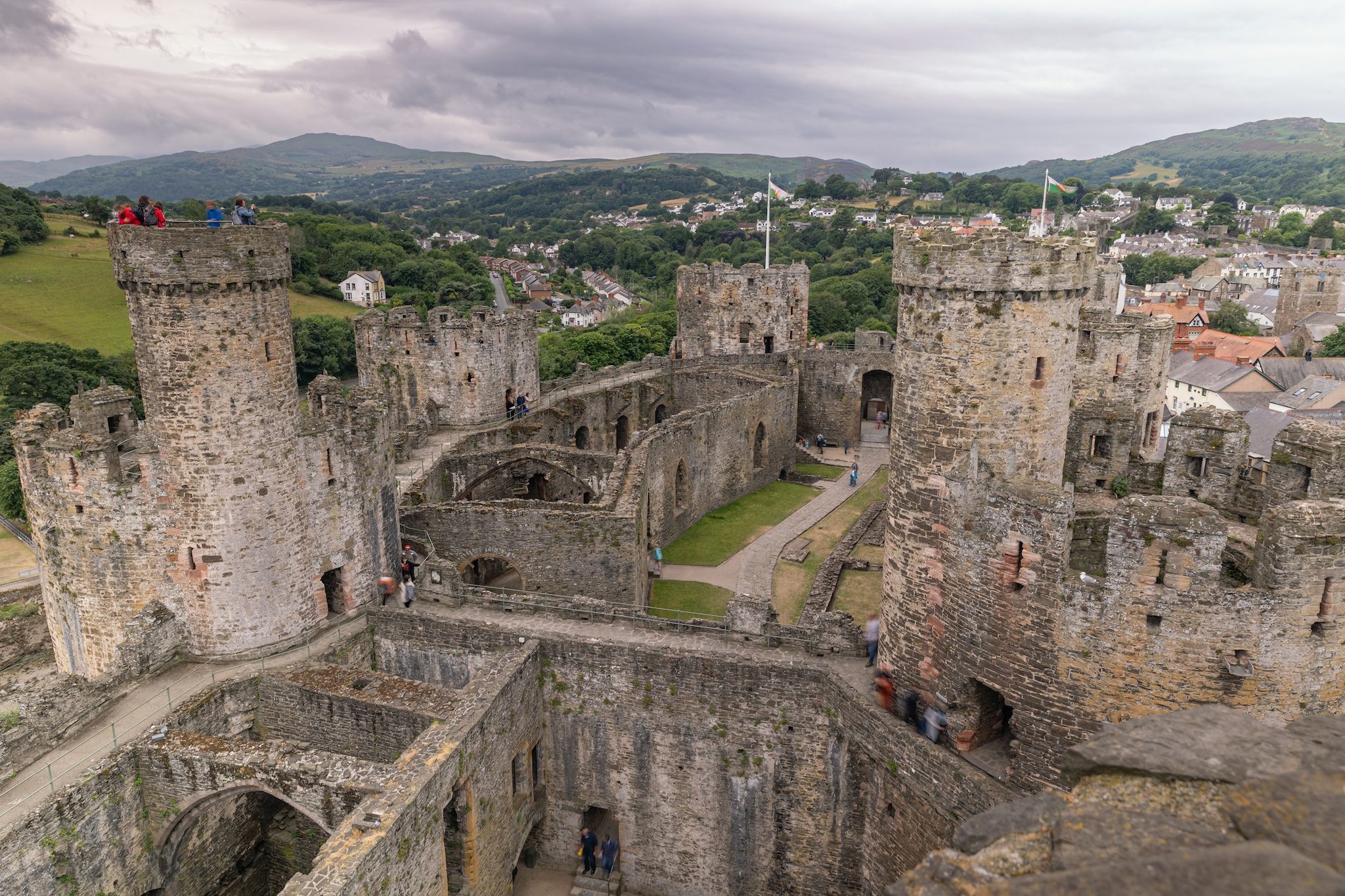 Il castello di Conwy, gli interni