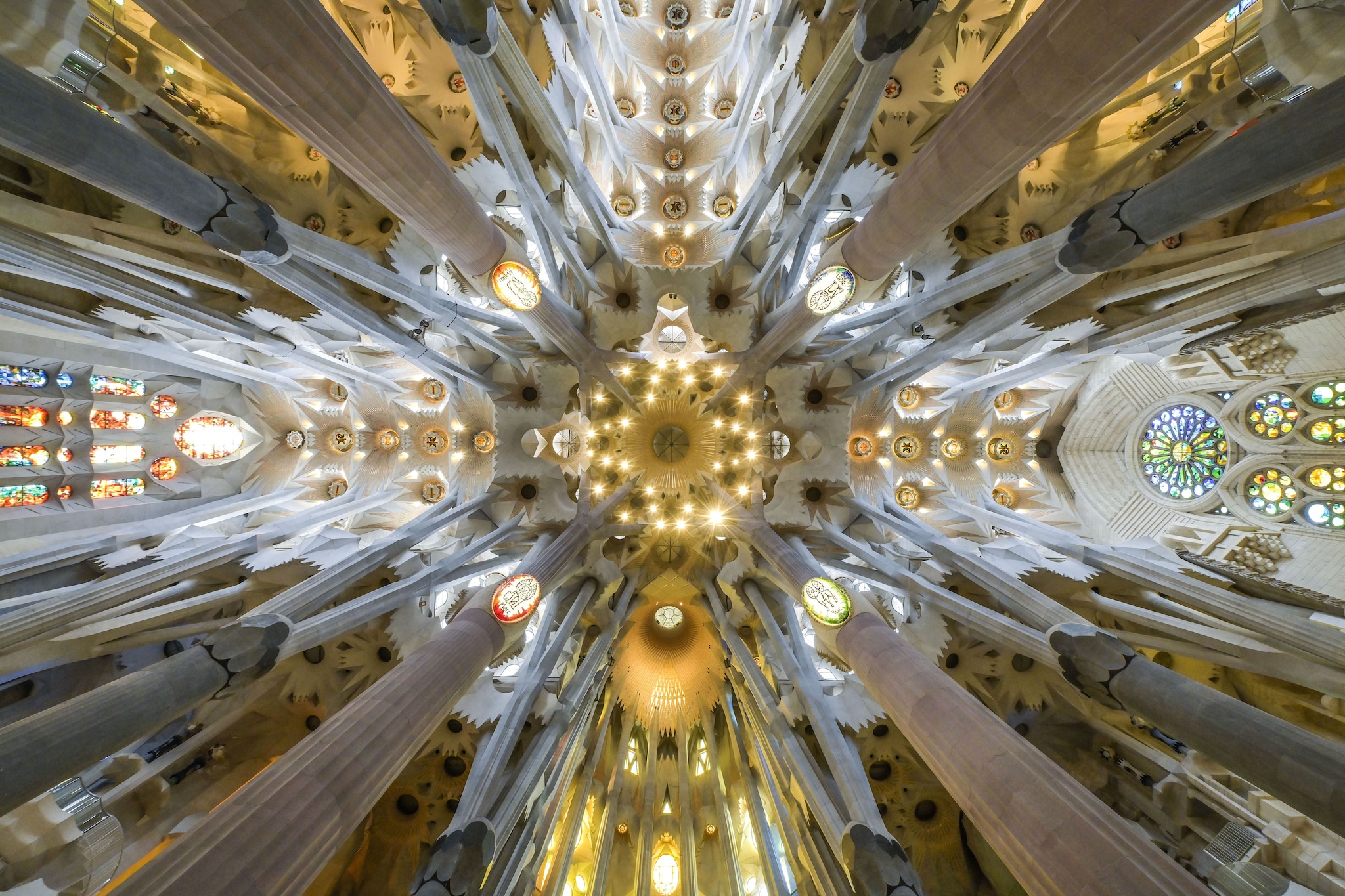 Interni della Sagrada Familia, Barcellona