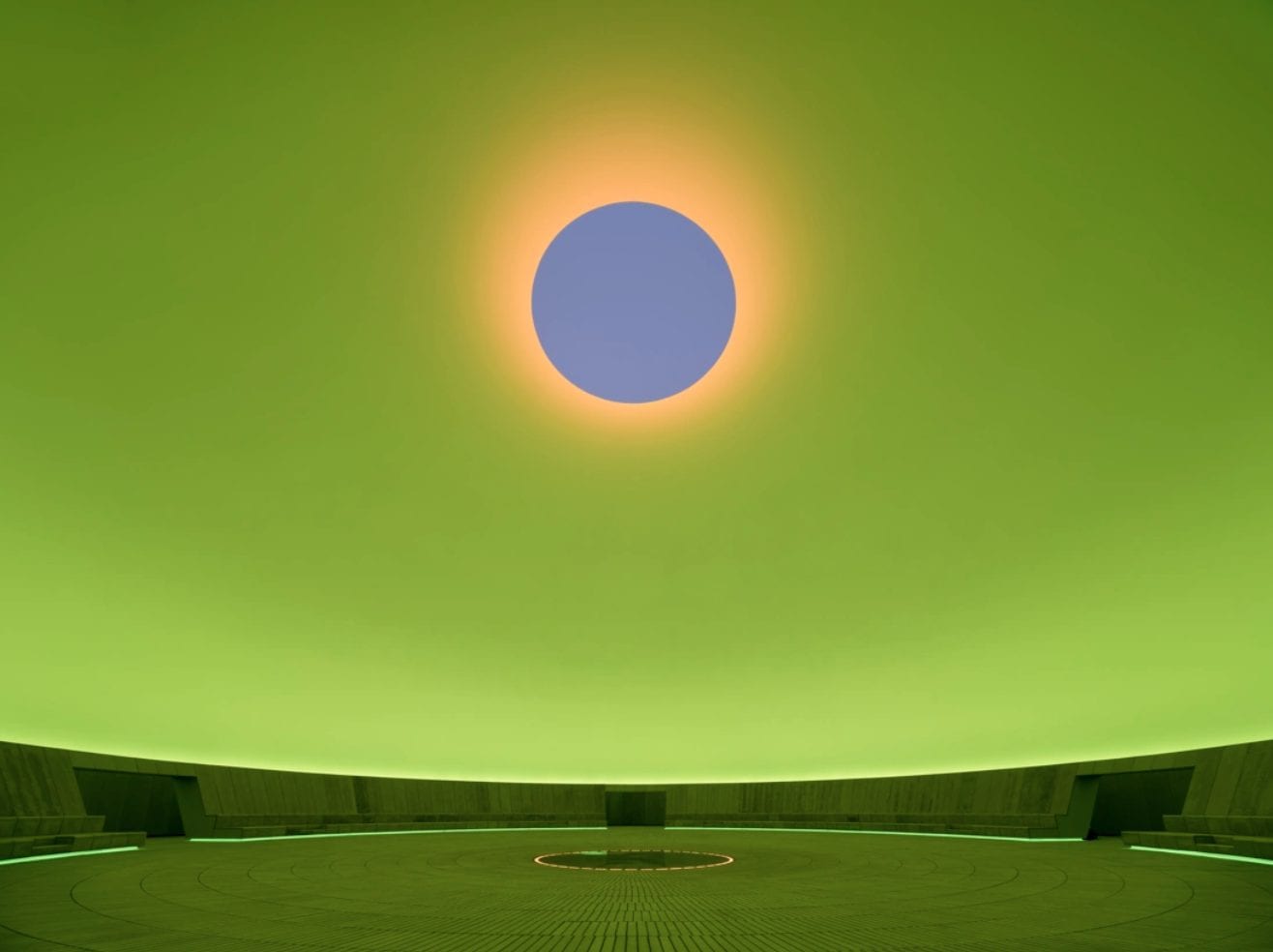 James Turrell, As Seen Below. Sunrise, foto di Florian Holzherr
