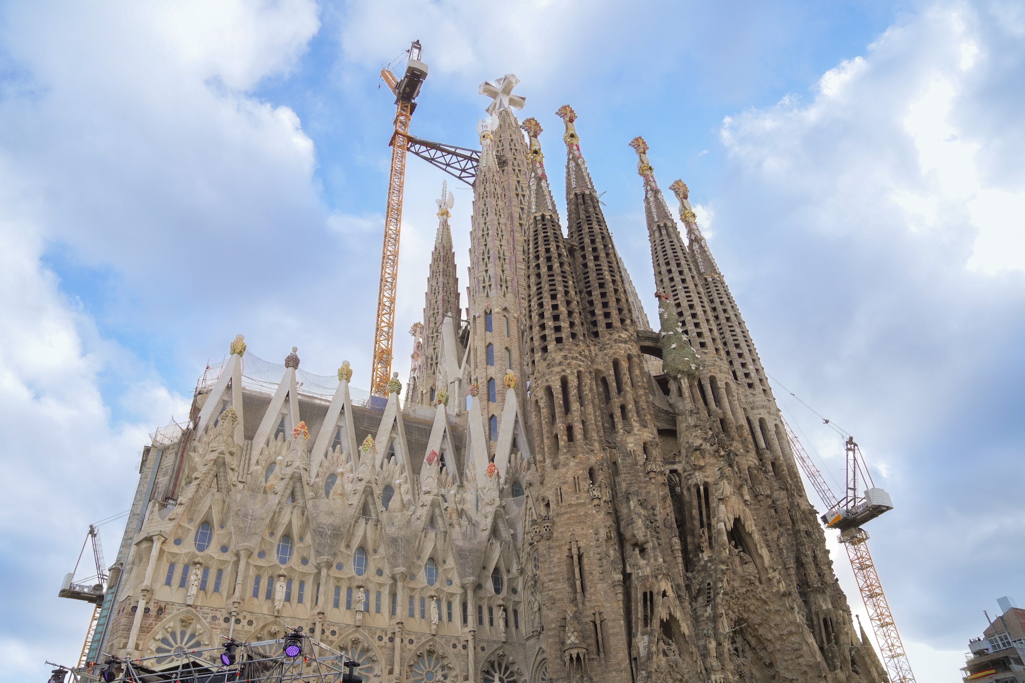 La Sagrada Familia e la Torre di Gesù Cristo a lavori ultimati