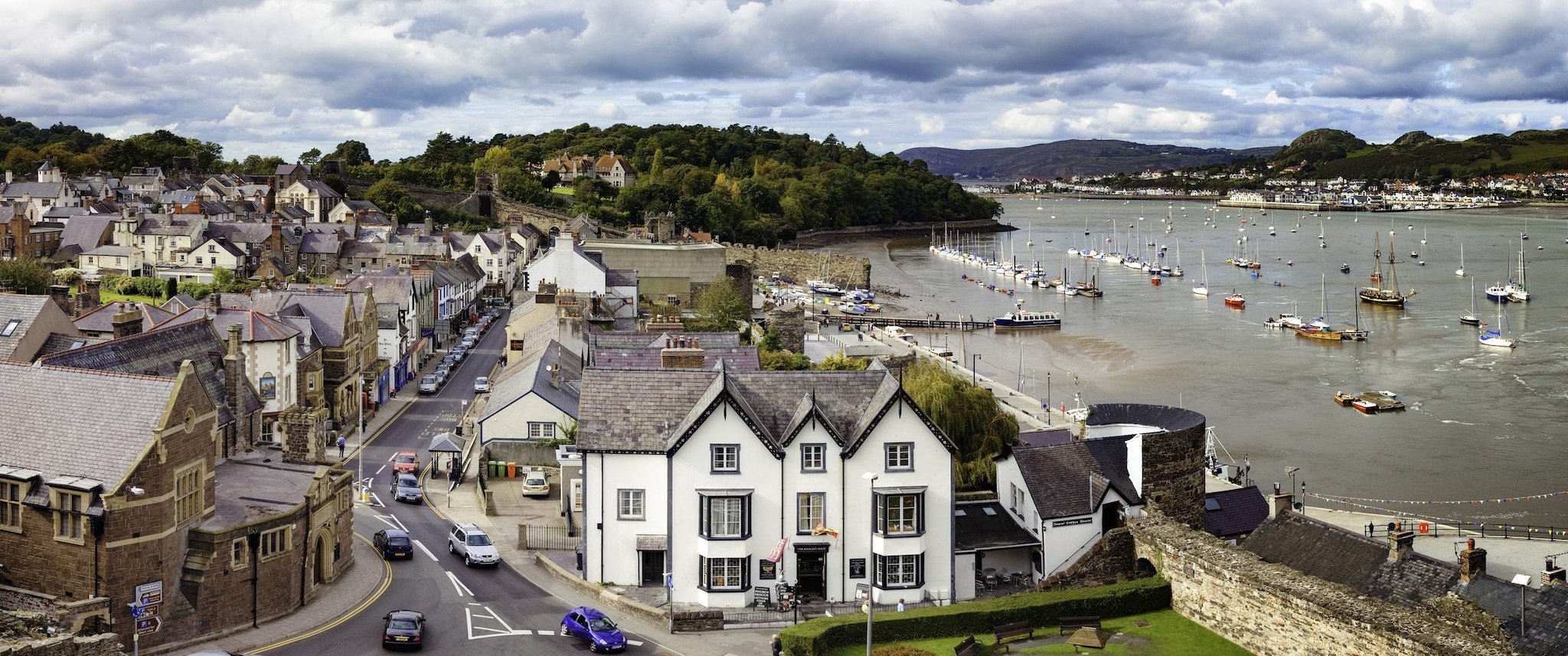 La cittadina di Conwy, dove si trova il castello
